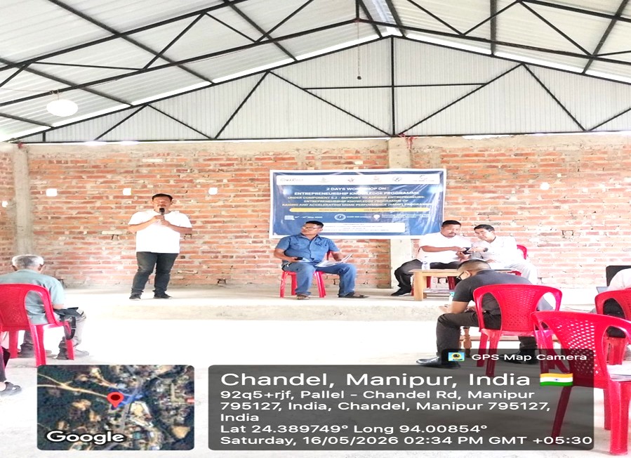 2-Days Workshop on Entrepreneurship Knowledge Programme under the Raising and Accelerating MSME Performance (RAMP) Programme Chandel