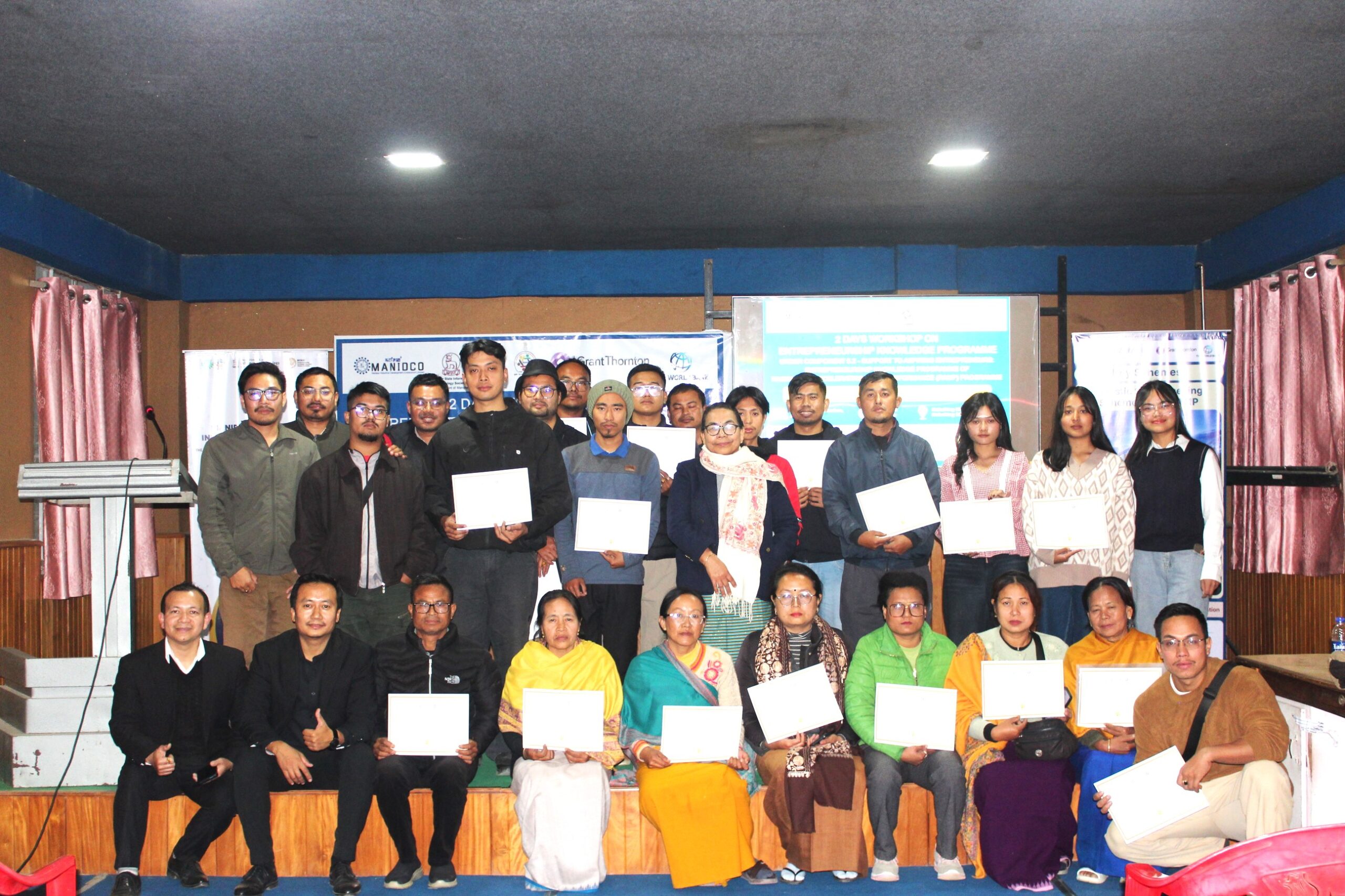 2-Days Workshop on Entrepreneurship Knowledge Programme under the Raising and Accelerating MSME Performance (RAMP) Programme Kakching