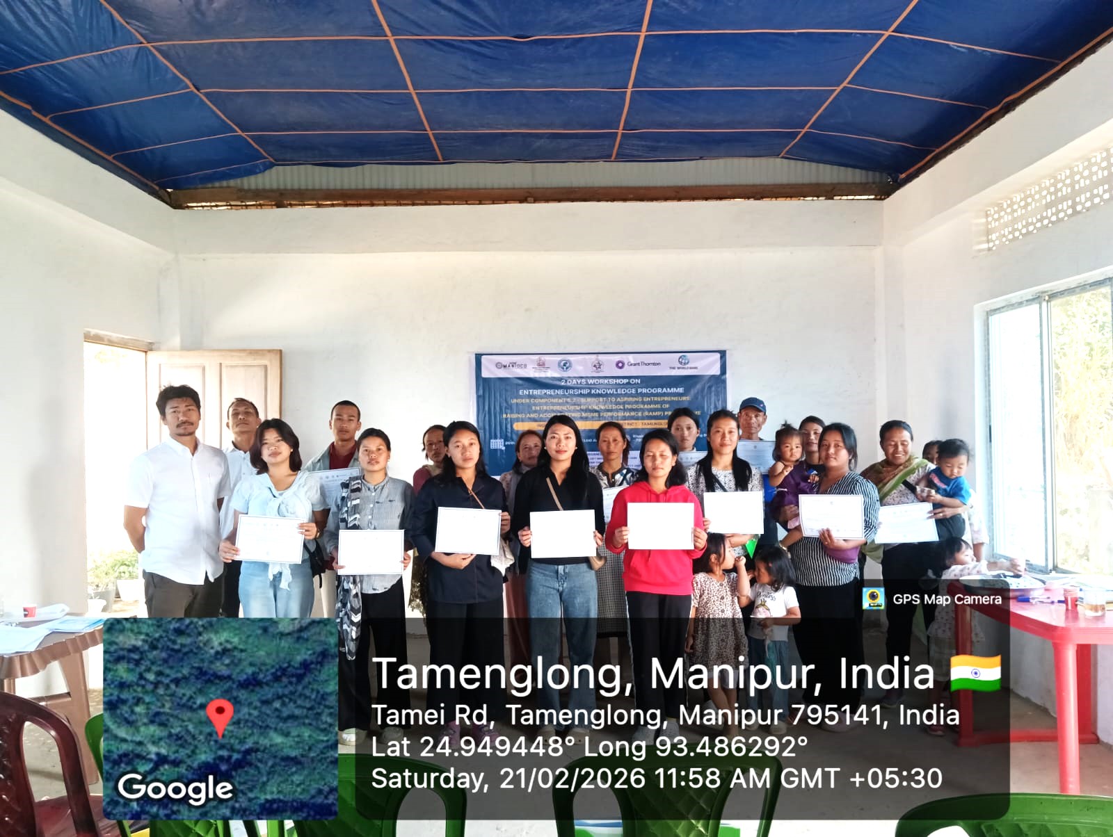 2-Days Workshop on Entrepreneurship Knowledge Programme under the Raising and Accelerating MSME Performance (RAMP) Programme Tamenglong