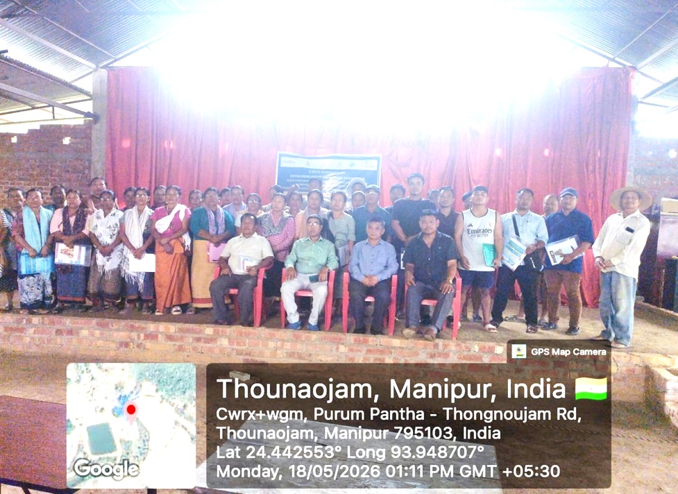 2-Days Workshop on Entrepreneurship Knowledge Programme under the Raising and Accelerating MSME Performance (RAMP) Programme Tengnoupal